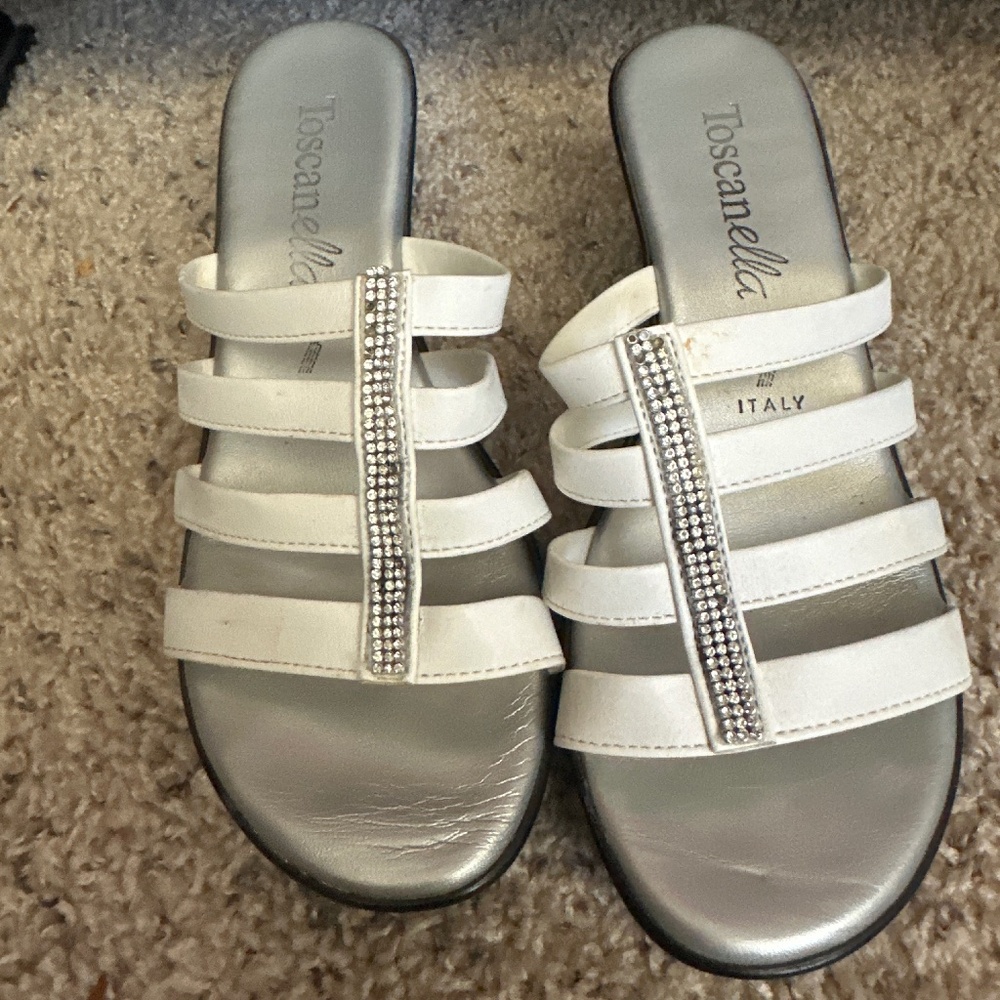 Elegant Italian Toscanella Sandals - Size 7